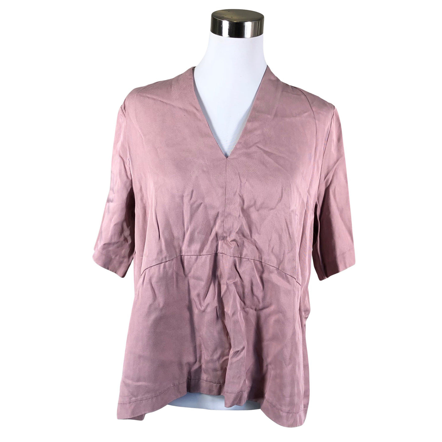 Unisex Samsoe&Samsoe - Lühikeste käistega pluus, suurus 40 - Heleroosa (1)
