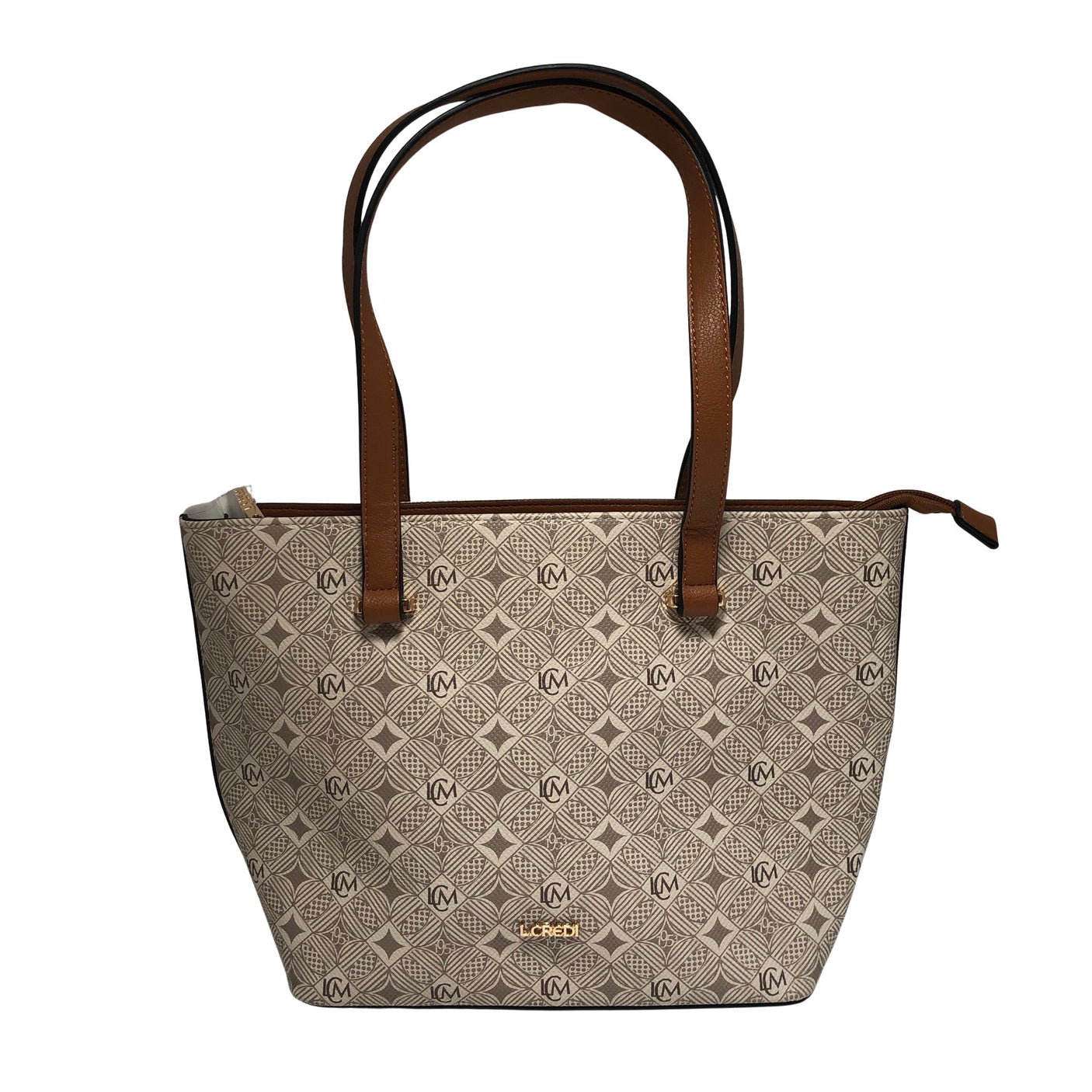 Unisex L.Credi - Käekott, suurus Midi - Beige (1)