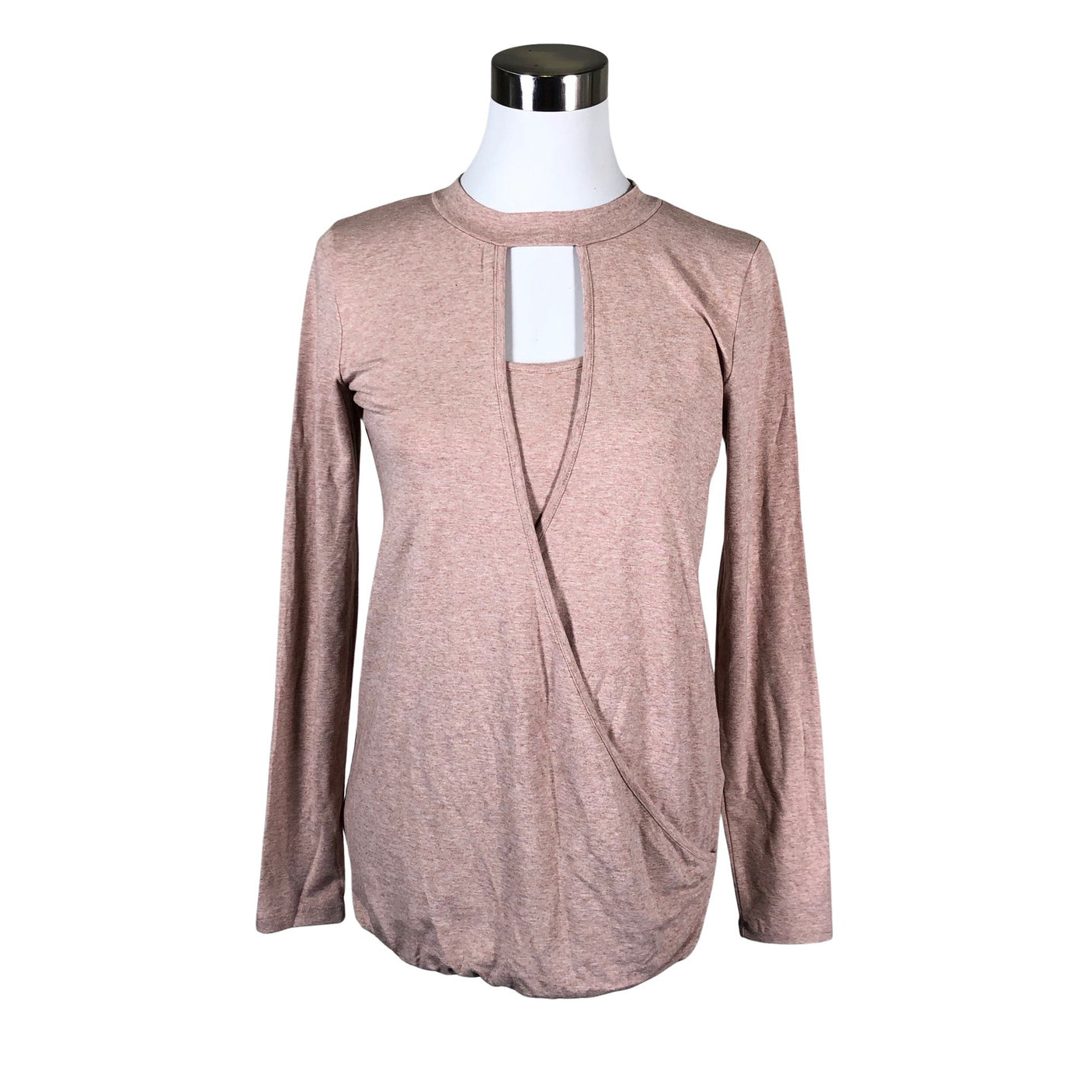 Unisex Mama Licious - Trikotaažist pluus, suurus 36 - Heleroosa (1)