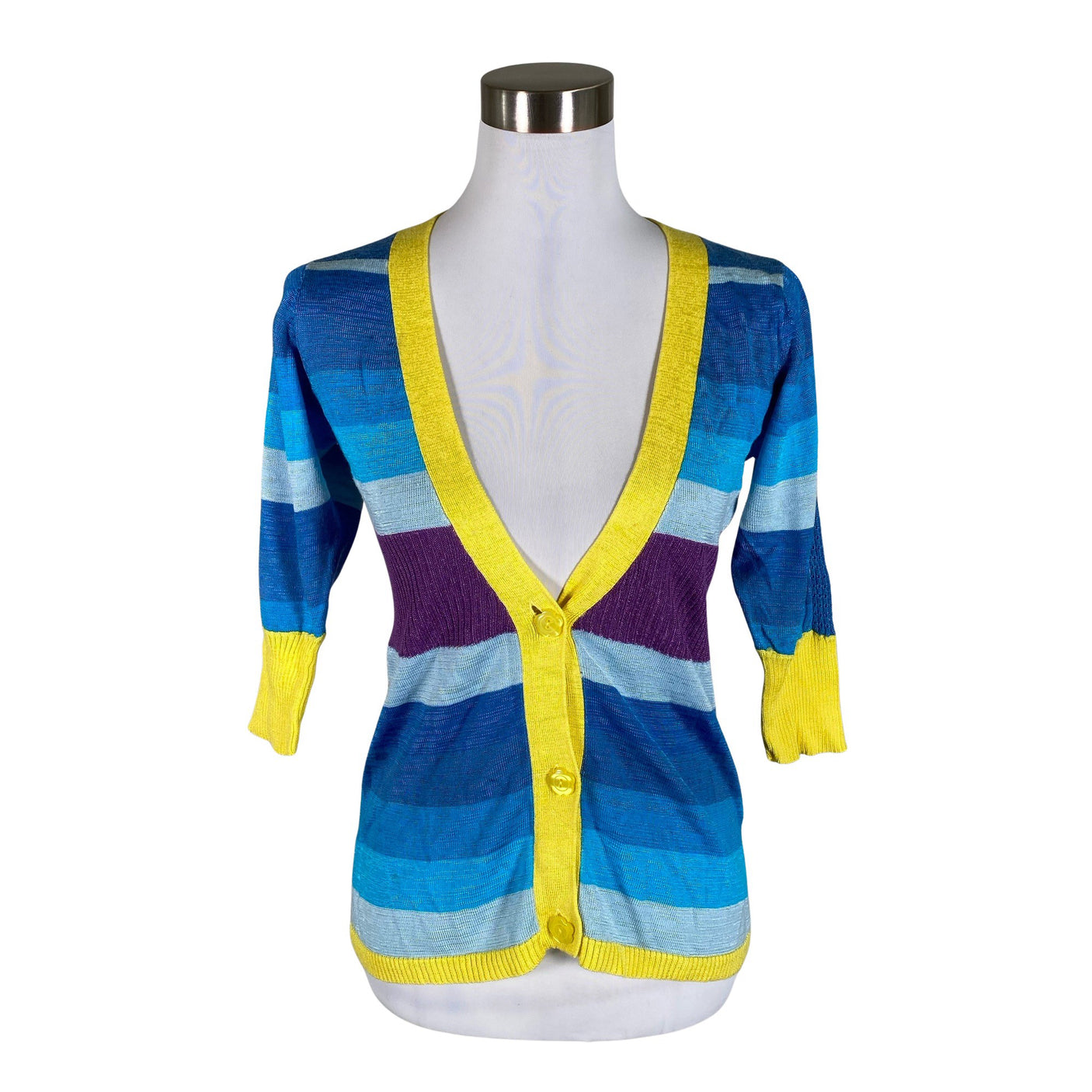 Unisex Ringspun - Kardigan, suurus 38 - Sinine (1)