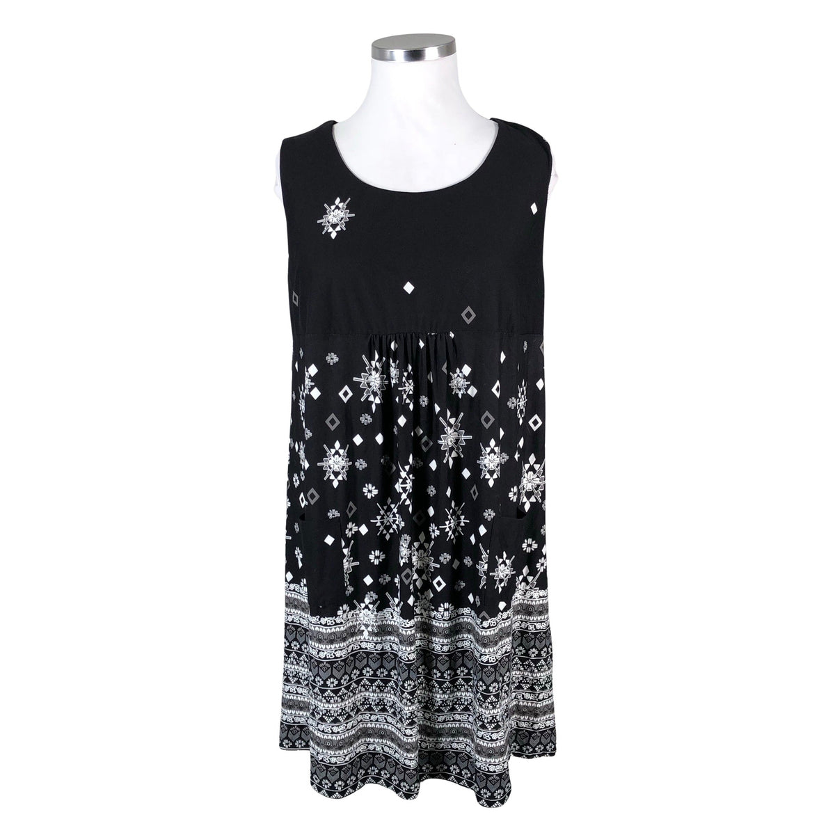 Unisex Ulla Popken - Trikotaažist kleit, suurus 46 - Must (1)