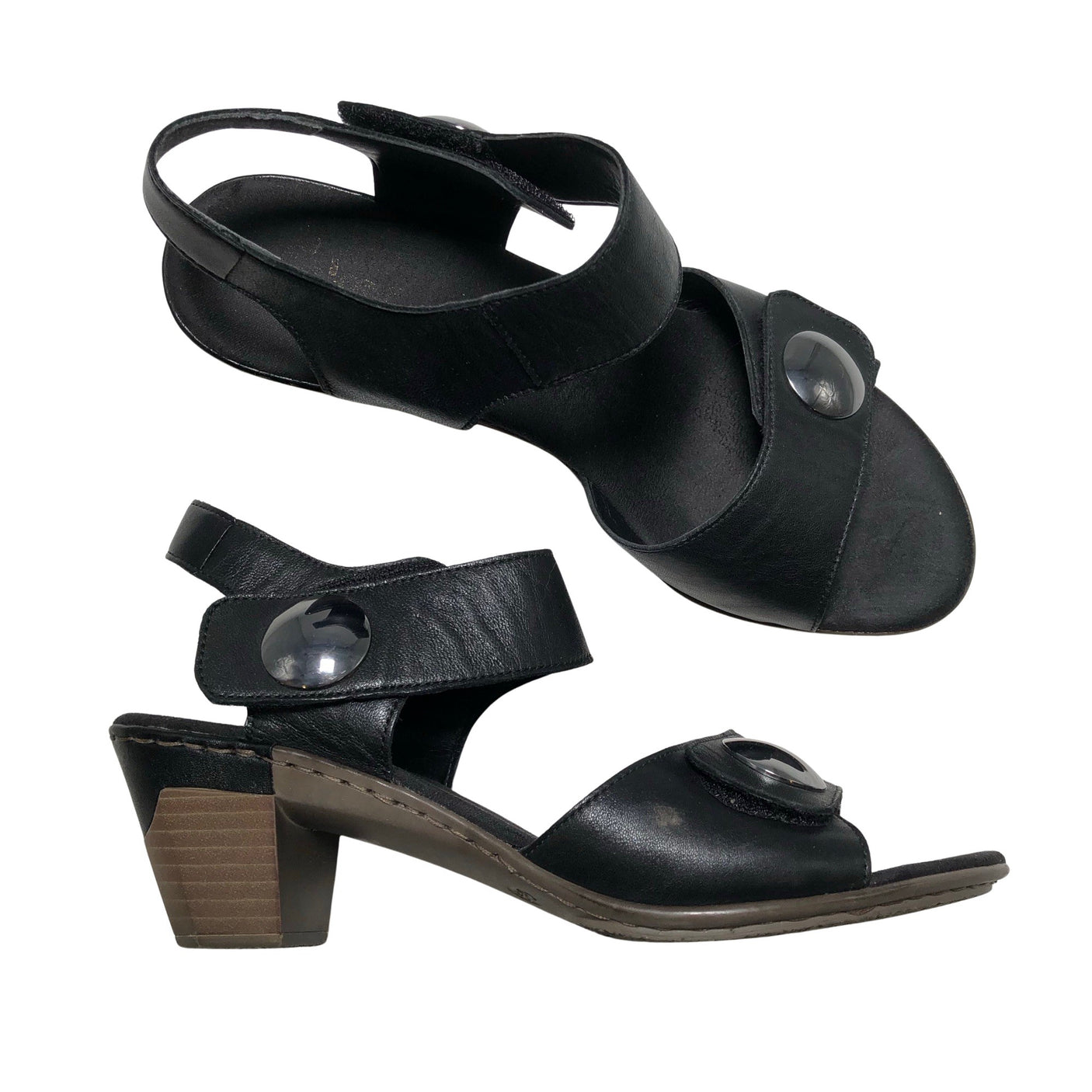 Unisex Rieker - Kontsaga rihmikud, suurus 41 - Must (1)