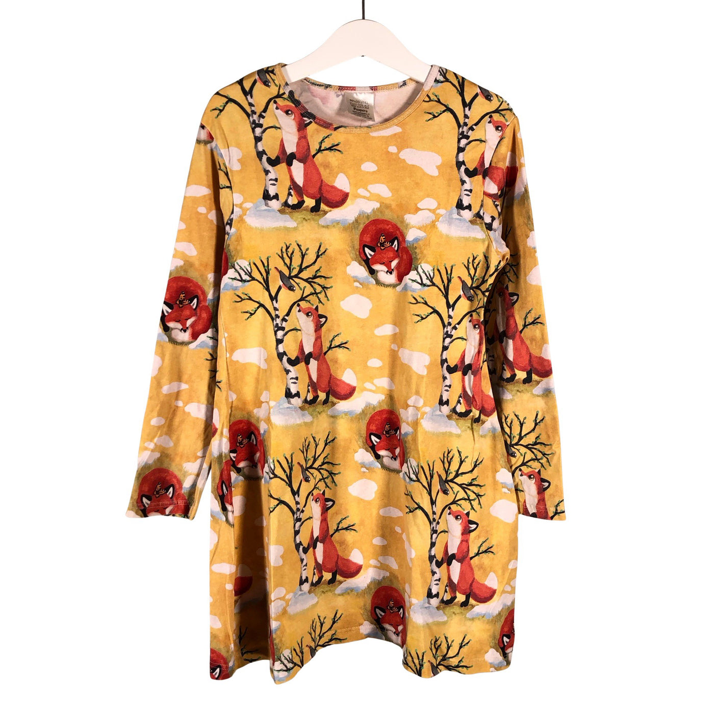 Unisex Paapero - Trikotaažist kleit, suurus 128 - 134 - Kollane (1)