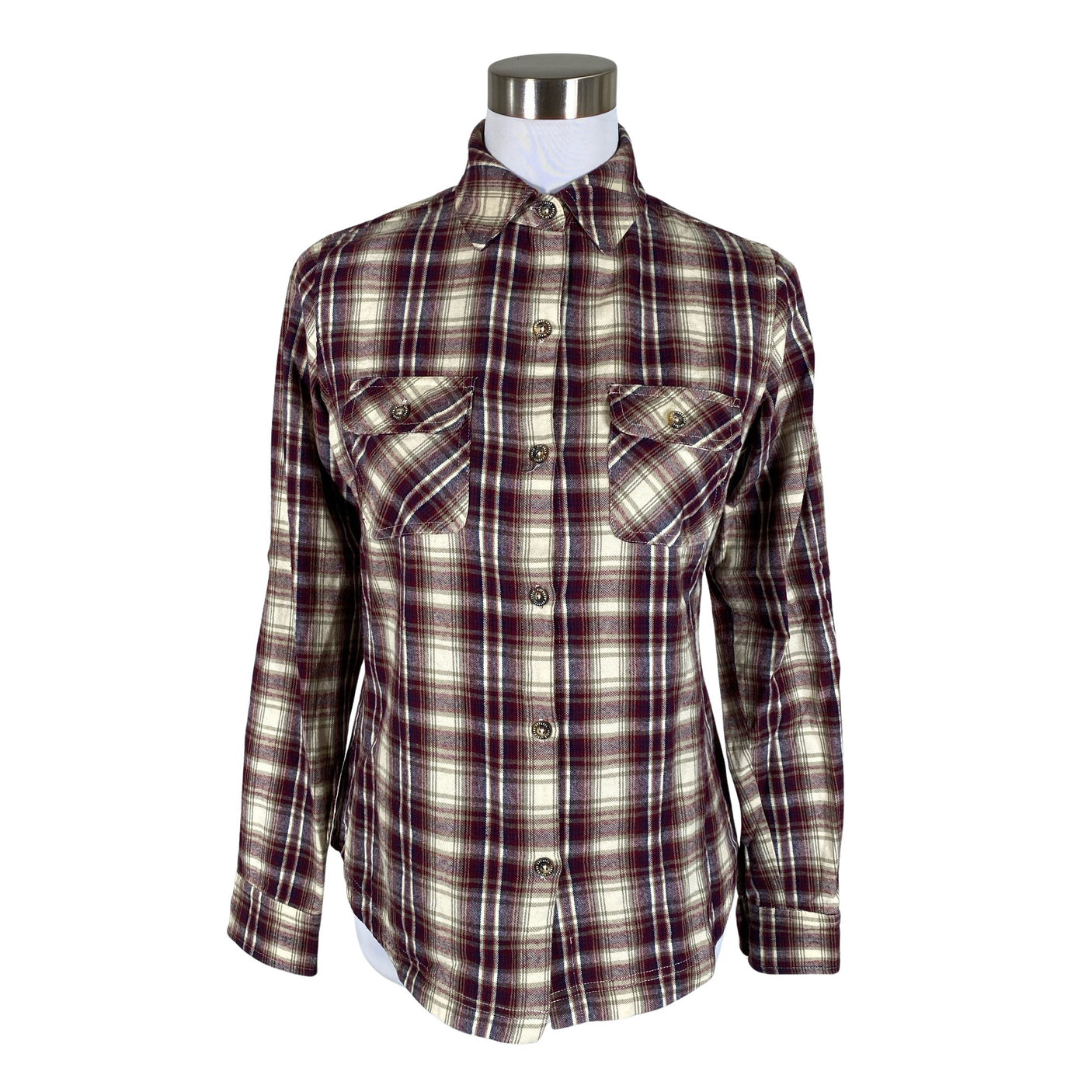 Unisex Ivalo - Flanellsärk, suurus 38 - Veinipunane (1)
