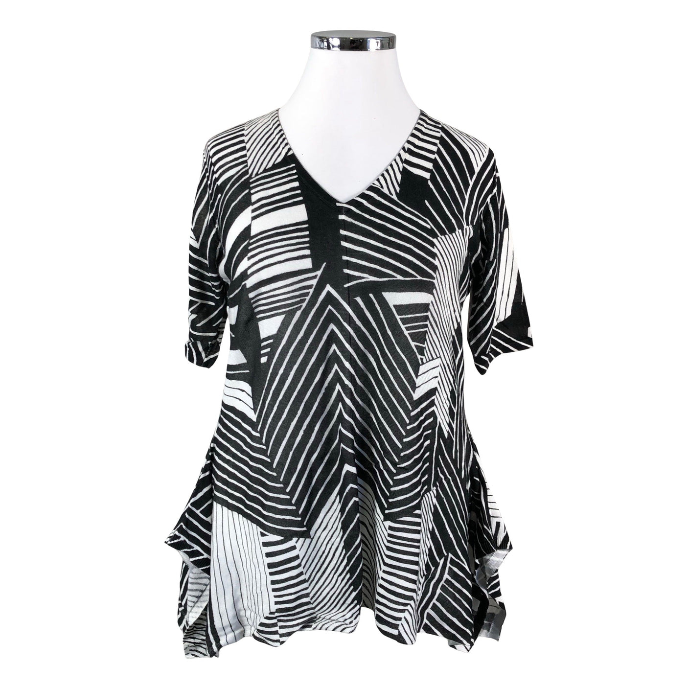 Unisex Betty Barclay - Kootud tuunika, suurus 44 - Must (1)