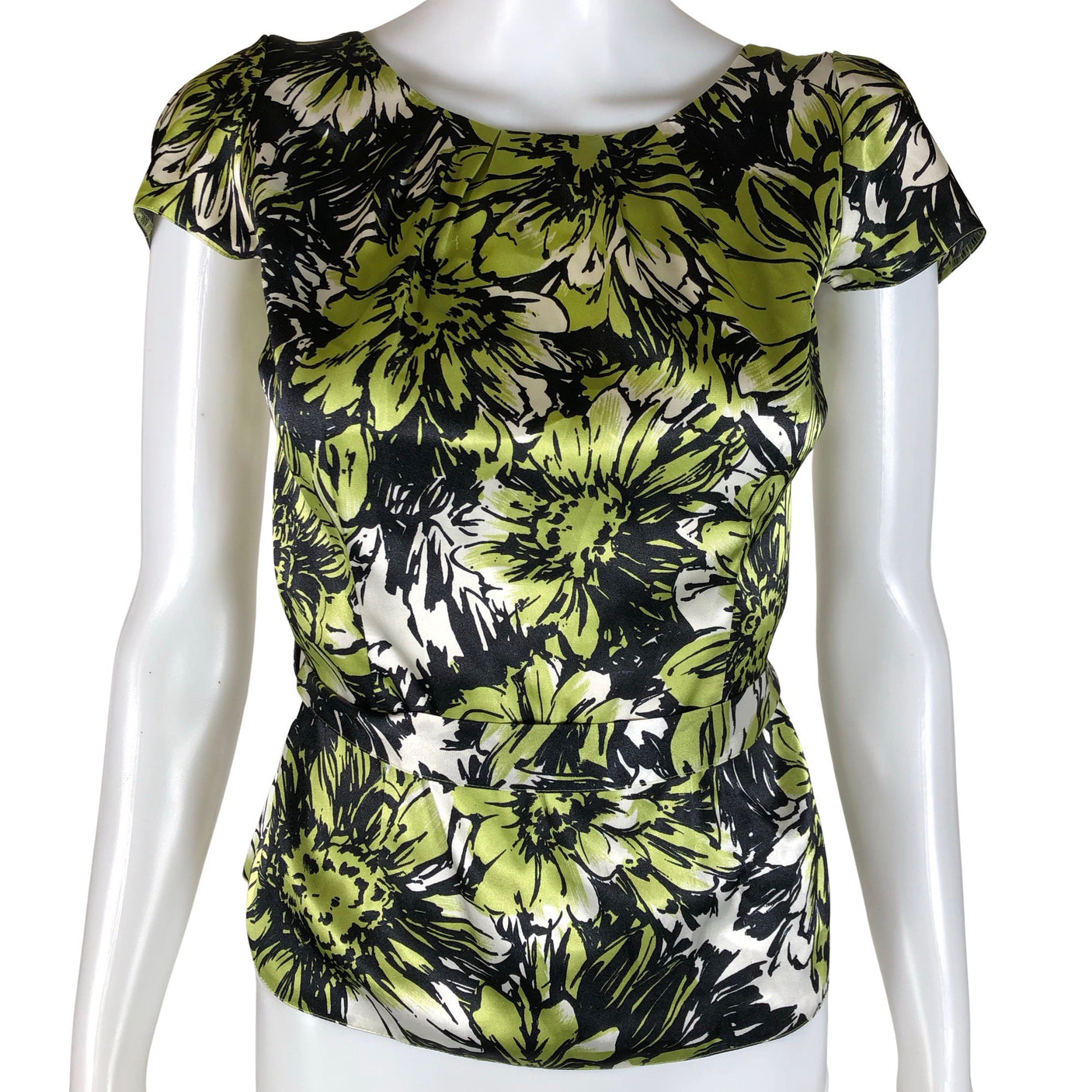 Unisex Debenhams - Lühikeste käistega pluus, suurus 36 - Roheline (1)