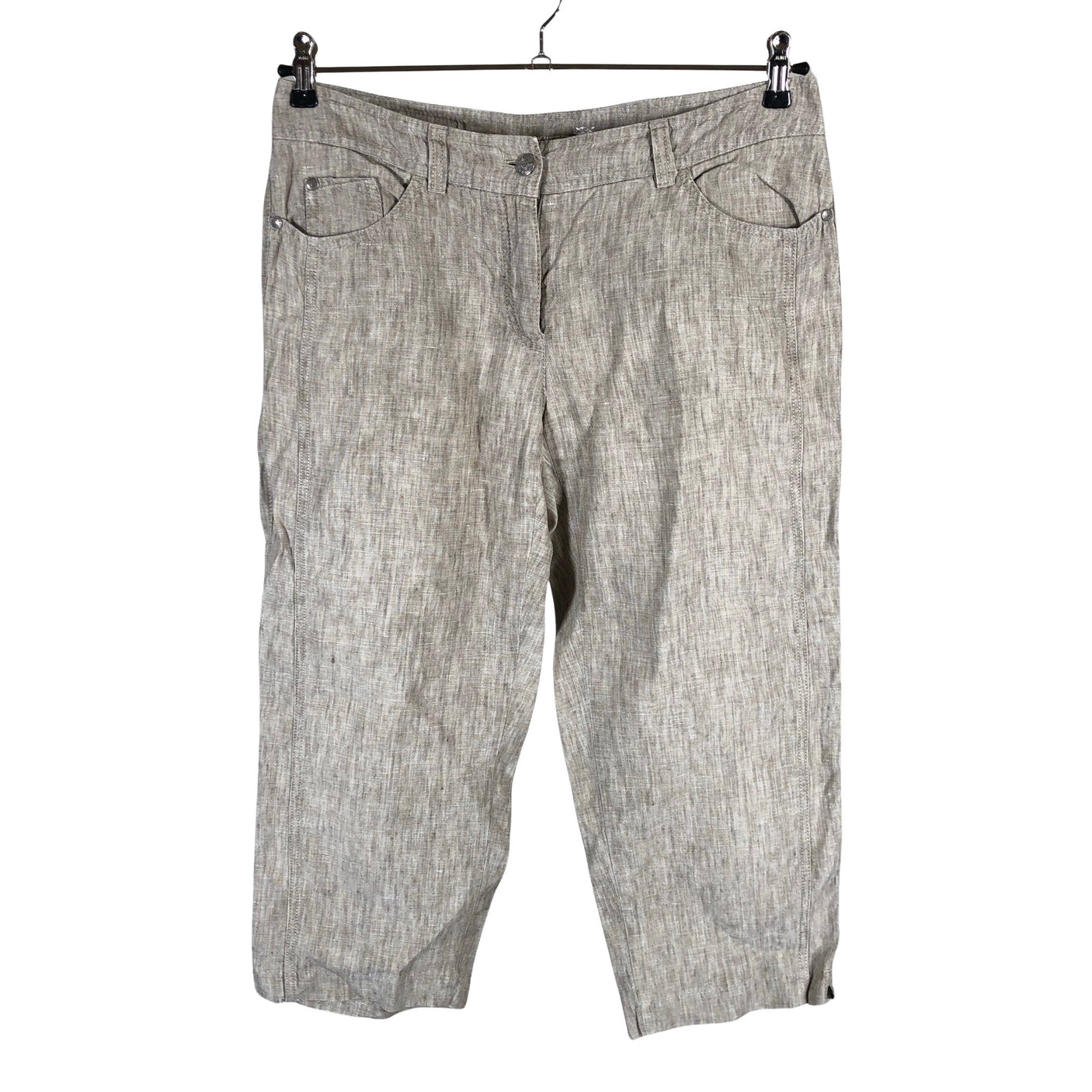 Unisex Gerry Weber - Mittevenivad poolpikad püksid, suurus 40 - Beige (1)