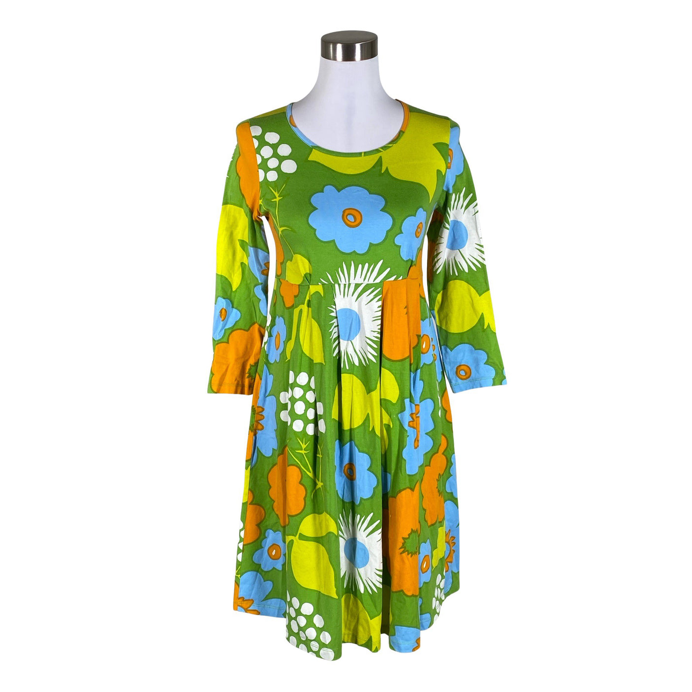 Unisex Marimekko - Trikotaažist kleit, suurus 38 - Roheline (1)