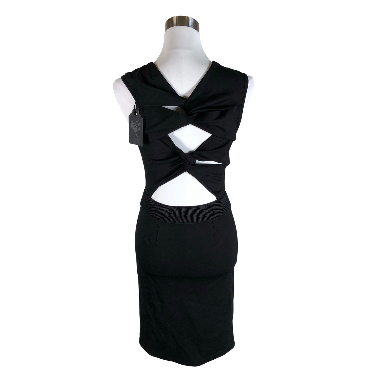 Unisex Nümph - Trikotaažist kleit, suurus 36 - Must (2)