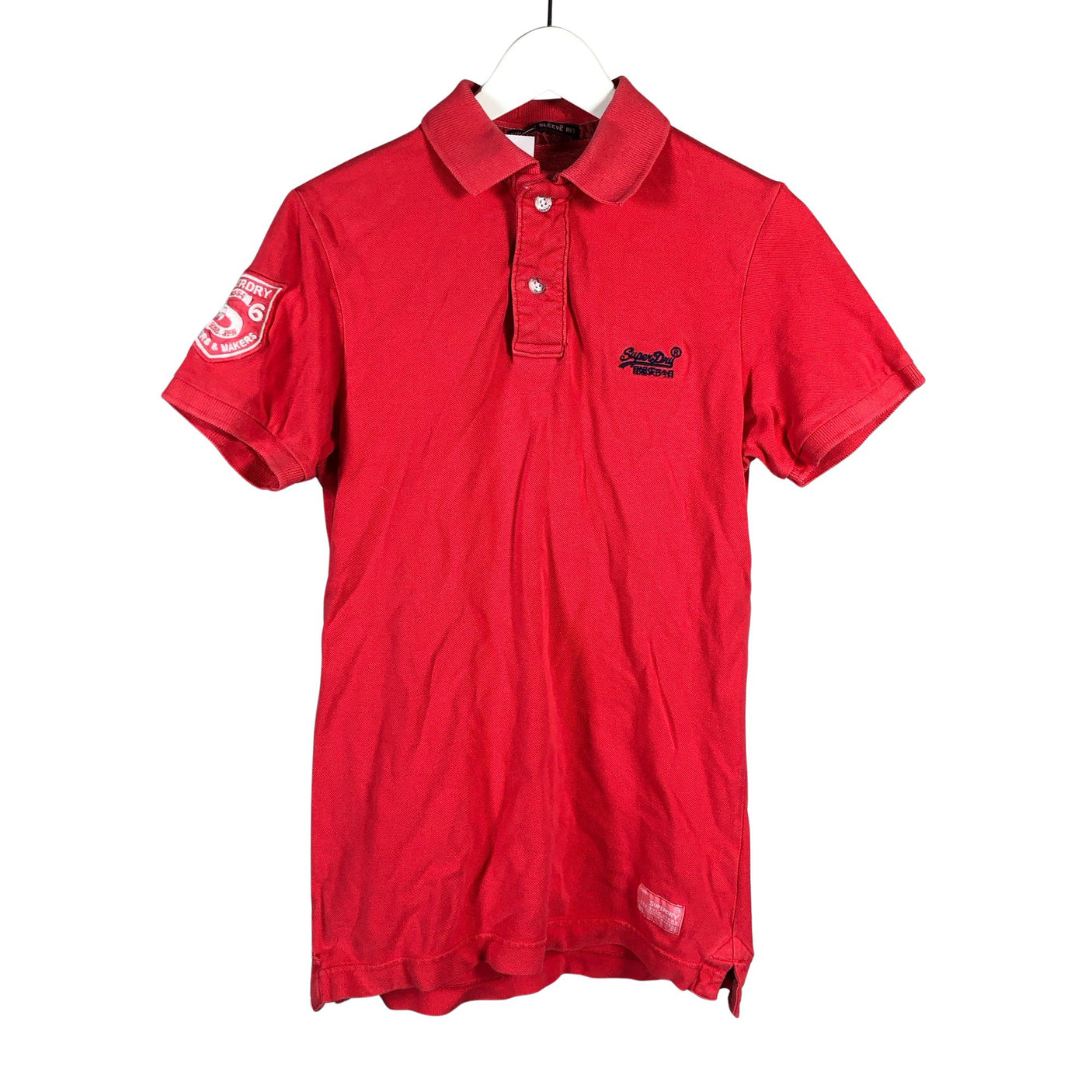 Unisex Superdry - Lühikeste käistega pluus, suurus S - Punane (1)