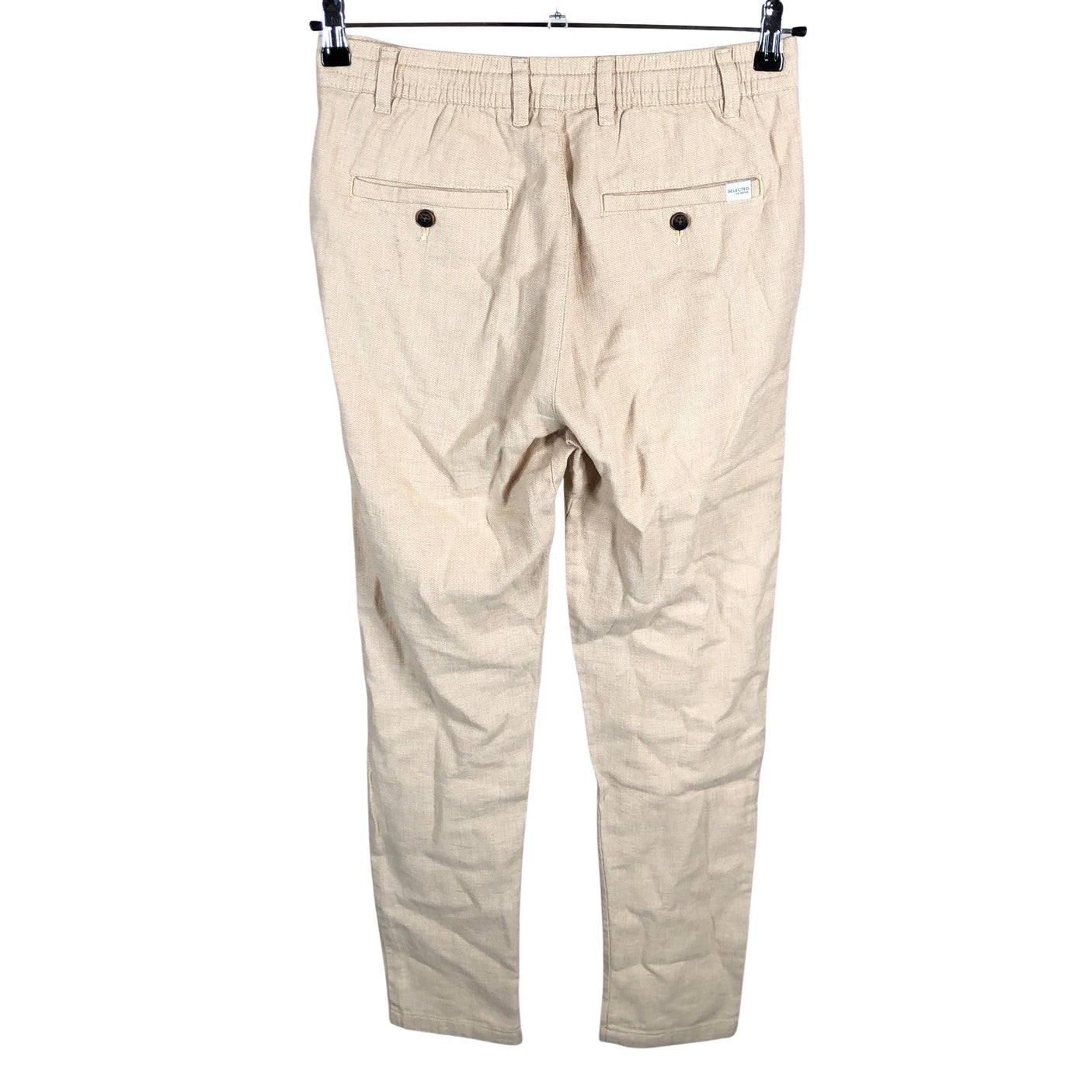 Unisex Selected - Mittevenivad püksid, suurus XS - Beige (2)