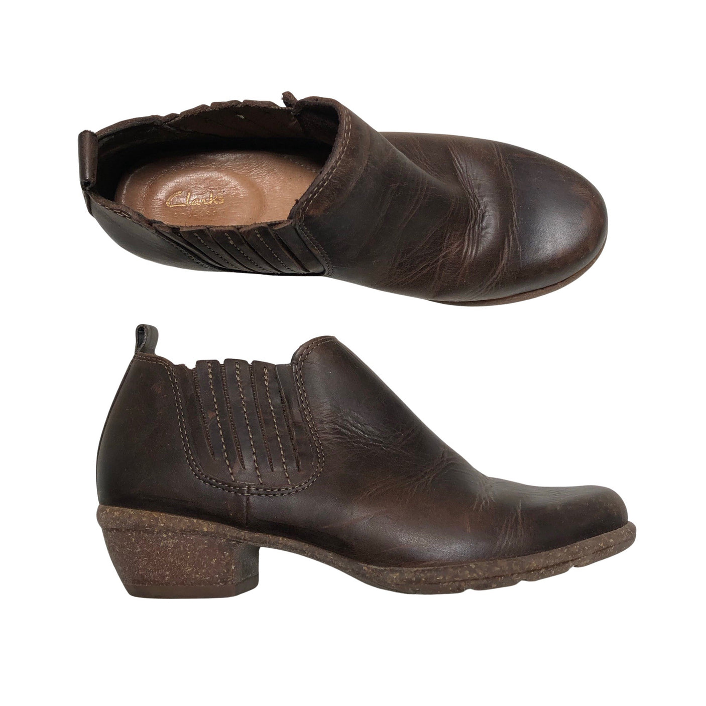Unisex Clarks - Poolsaapad, suurus 35 - Pruun (1)