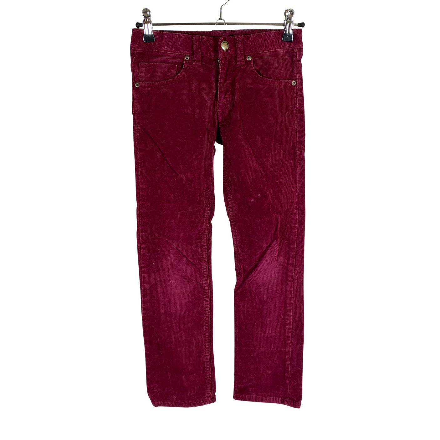 Unisex Polarn O. Pyret - Sametpüksid, suurus 122 - 128 - Veinipunane (1)