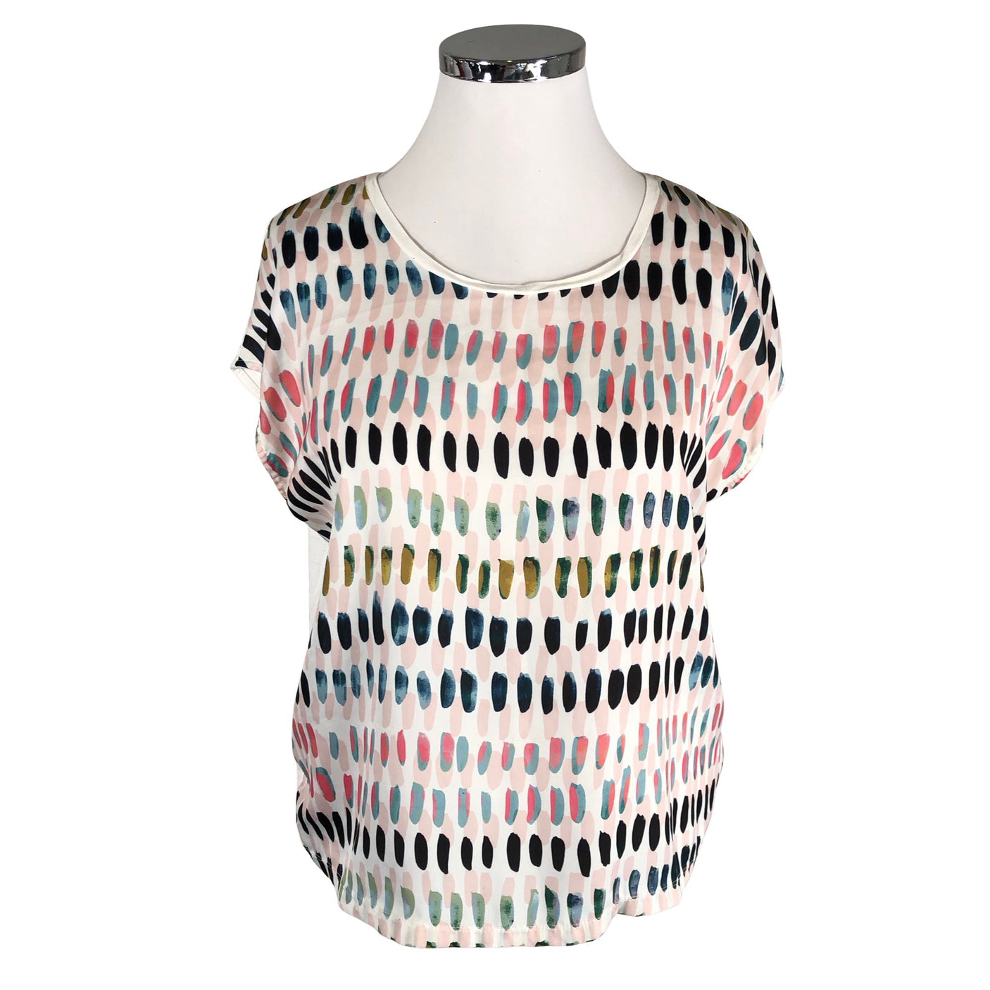 Unisex Lindex - Lühikeste käistega pluus, suurus 44 - Valge (1)