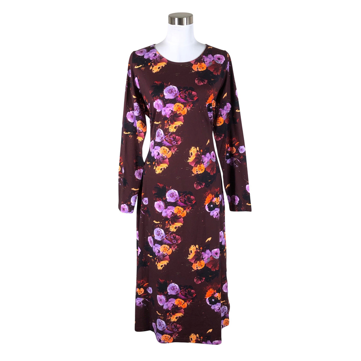 Unisex Kaiko - Trikotaažist kleit, suurus 40 - Veinipunane (1)