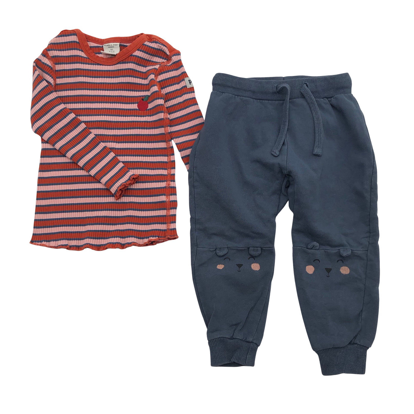 Unisex Lindex - Trikotaažist pluus, suurus 74 - 80 - Punane (1)