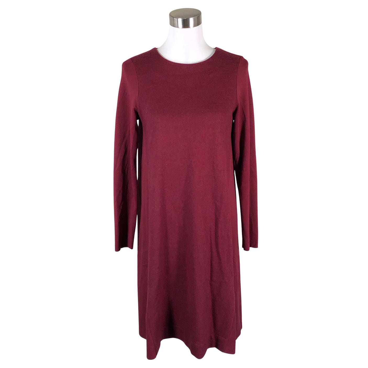 Unisex COS - Trikotaažist kleit, suurus 38 - Veinipunane (1)