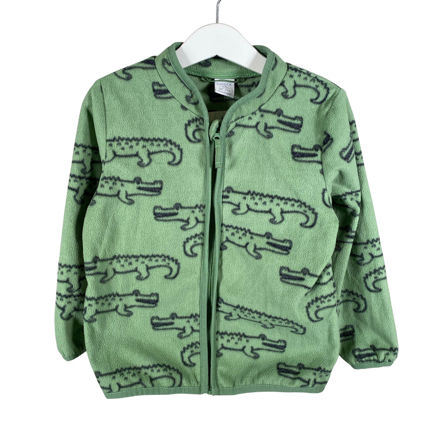 Unisex Lindex - Fliisjakk, suurus 104 - 110 - Roheline (1)