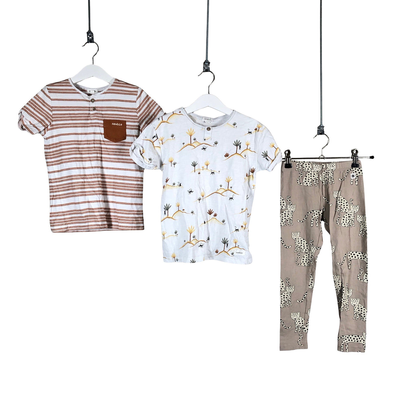 Unisex Newbie - T-särk, suurus 110 - 116 - Pruun (1)