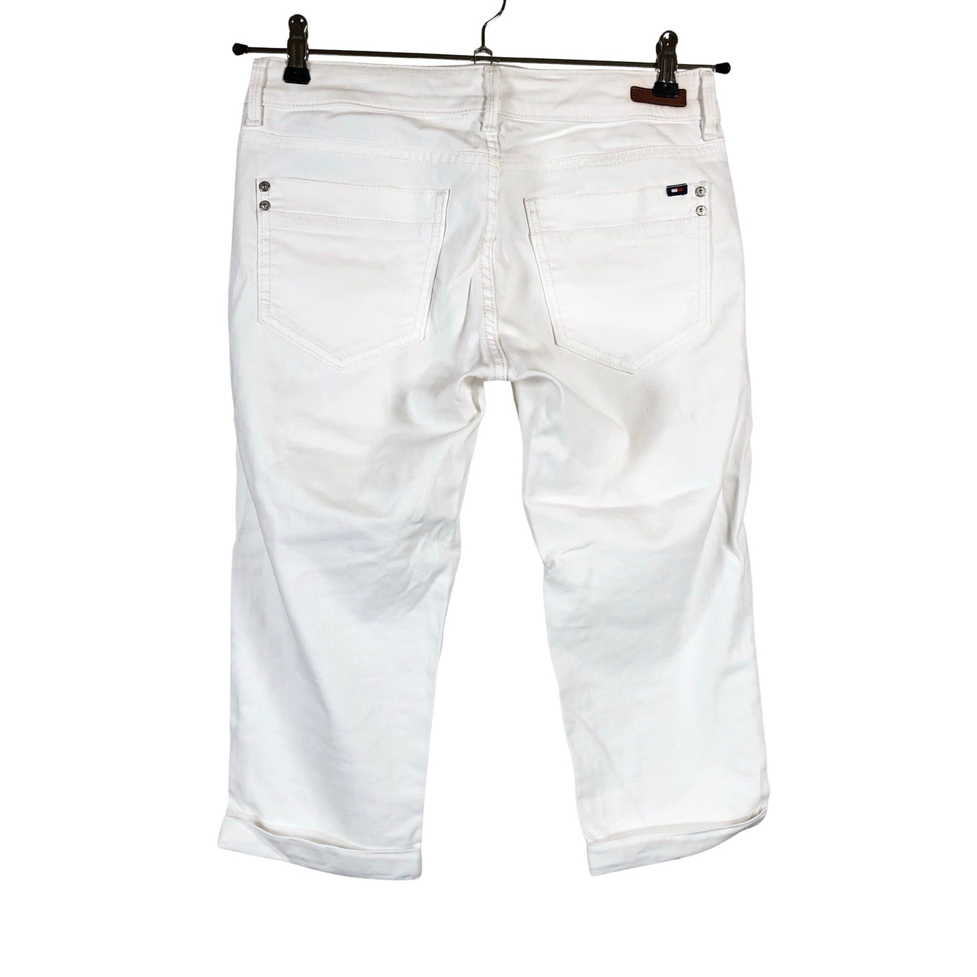 Unisex Tommy Hilfiger - Teksast poolpikad püksid, suurus W27 - Looduslik valge (2)
