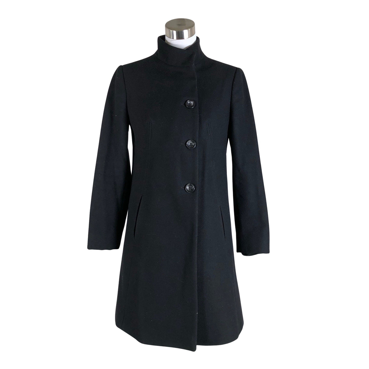 Unisex Benetton - Villane mantel, suurus 36 - Must (1)