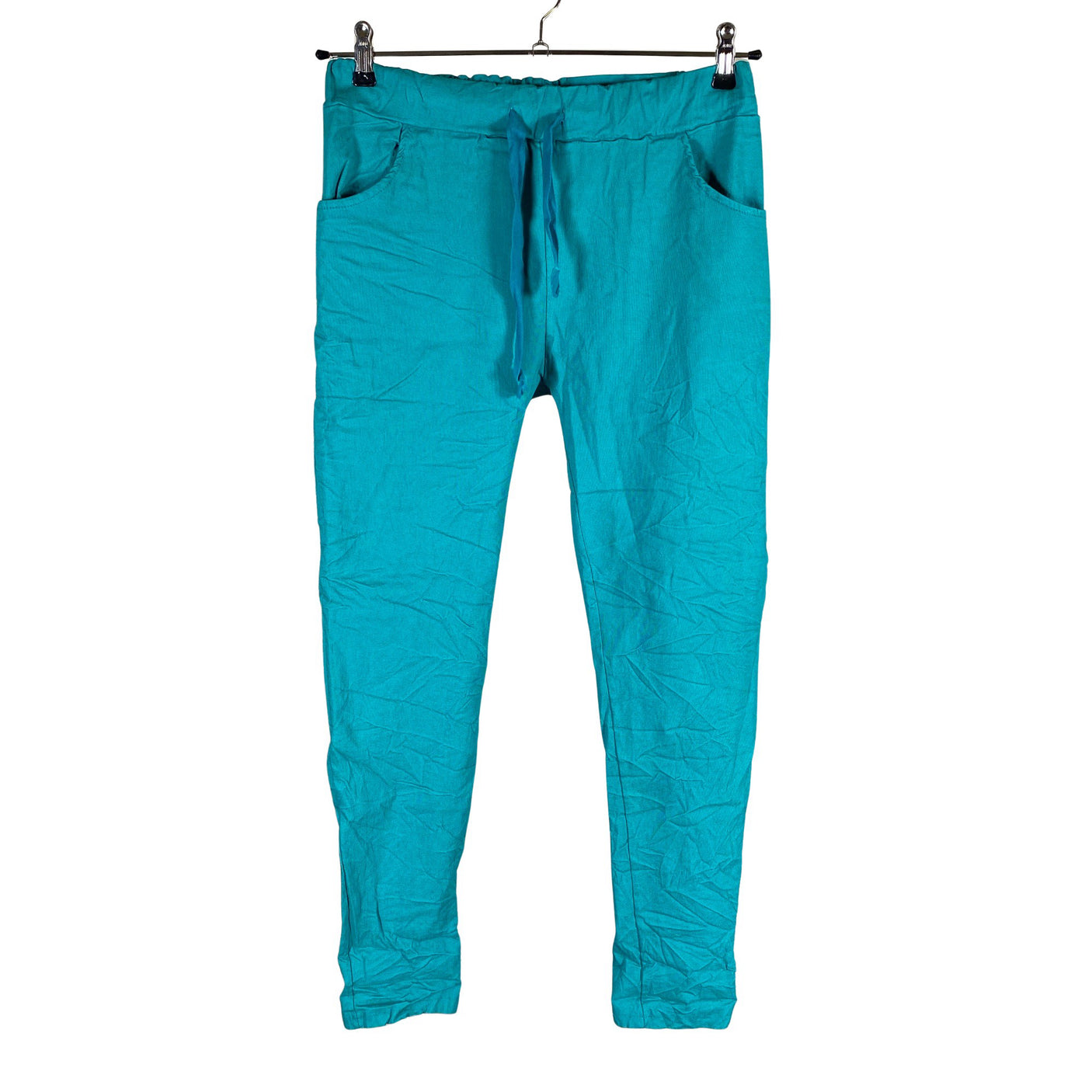Unisex New Collection - Trikotaažist püksid, suurus 38 - Türkiis (1)