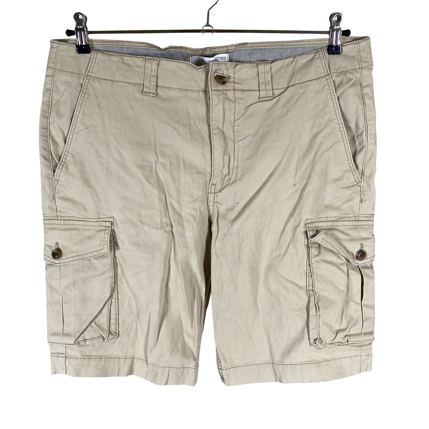 Unisex Selected - Lühikesed püksid, suurus L - Beige (1)