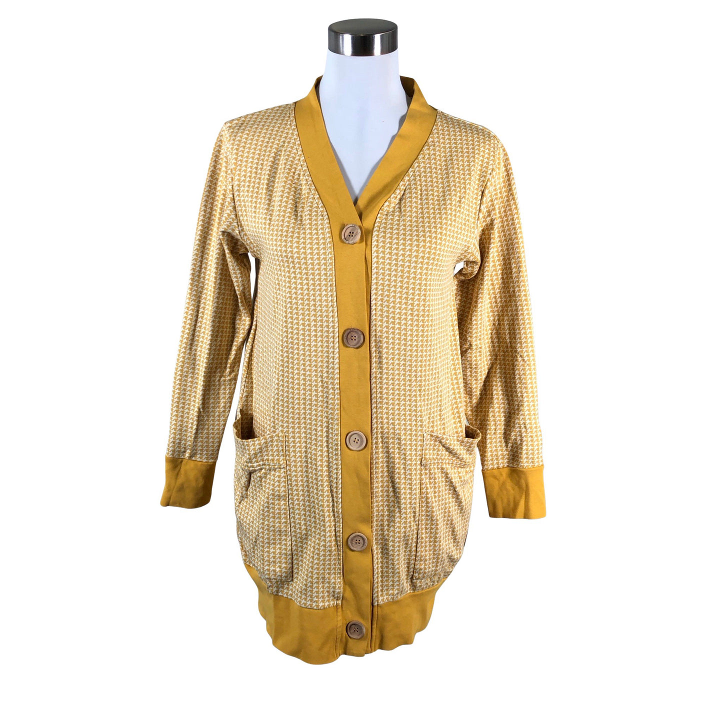Unisex Blaa - Kardigan, suurus 36 - Kollane (1)
