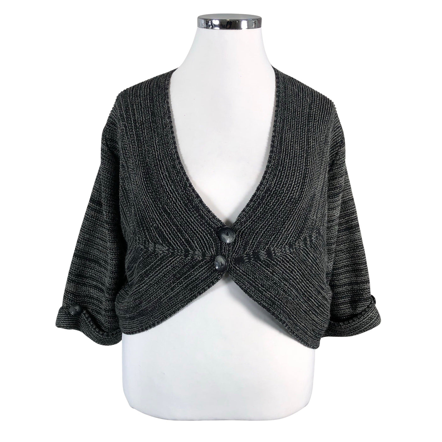 Unisex Gina Laura - Kootud boolero, suurus 44 - Hall (1)