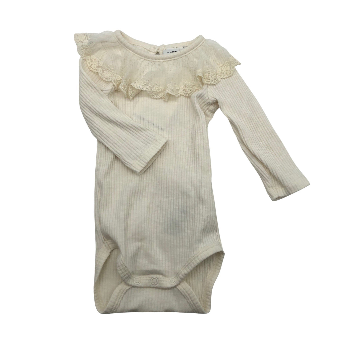 Unisex Name It - Bodi, suurus 56 - 62 - Looduslik valge (1)