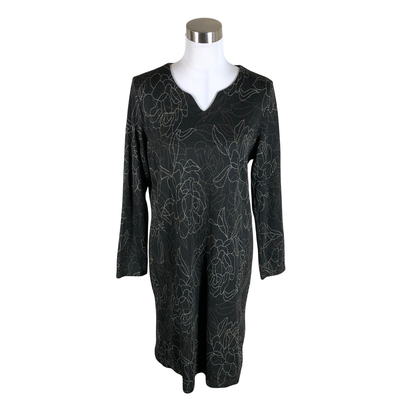Unisex Gina Laura - Kootud kleit, suurus 40 - Hall (1)