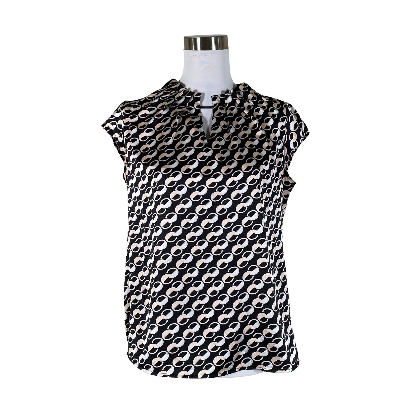 Unisex Comma - Lühikeste käistega pluus, suurus 38 - Heleroosa (1)