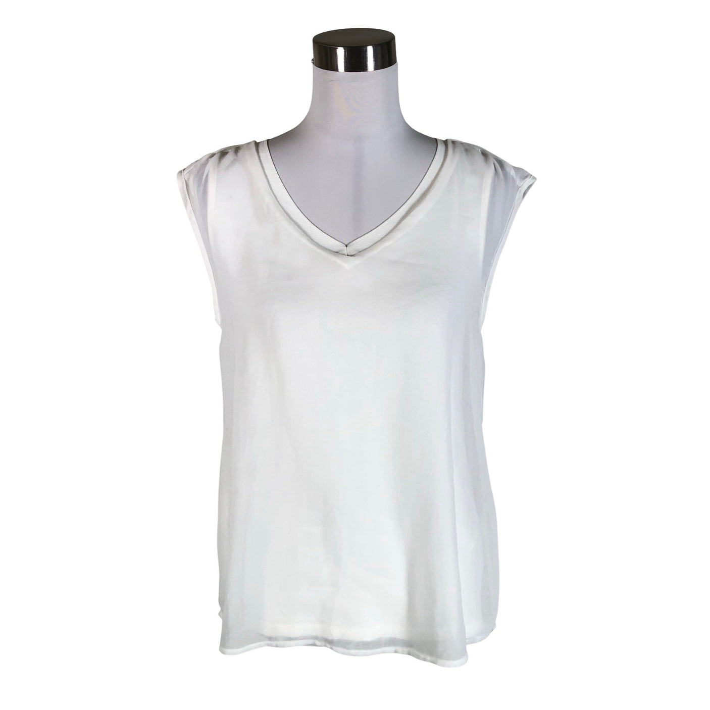 Unisex Soyaconcept - Trikotaažist topp, suurus 36 - Valge (1)