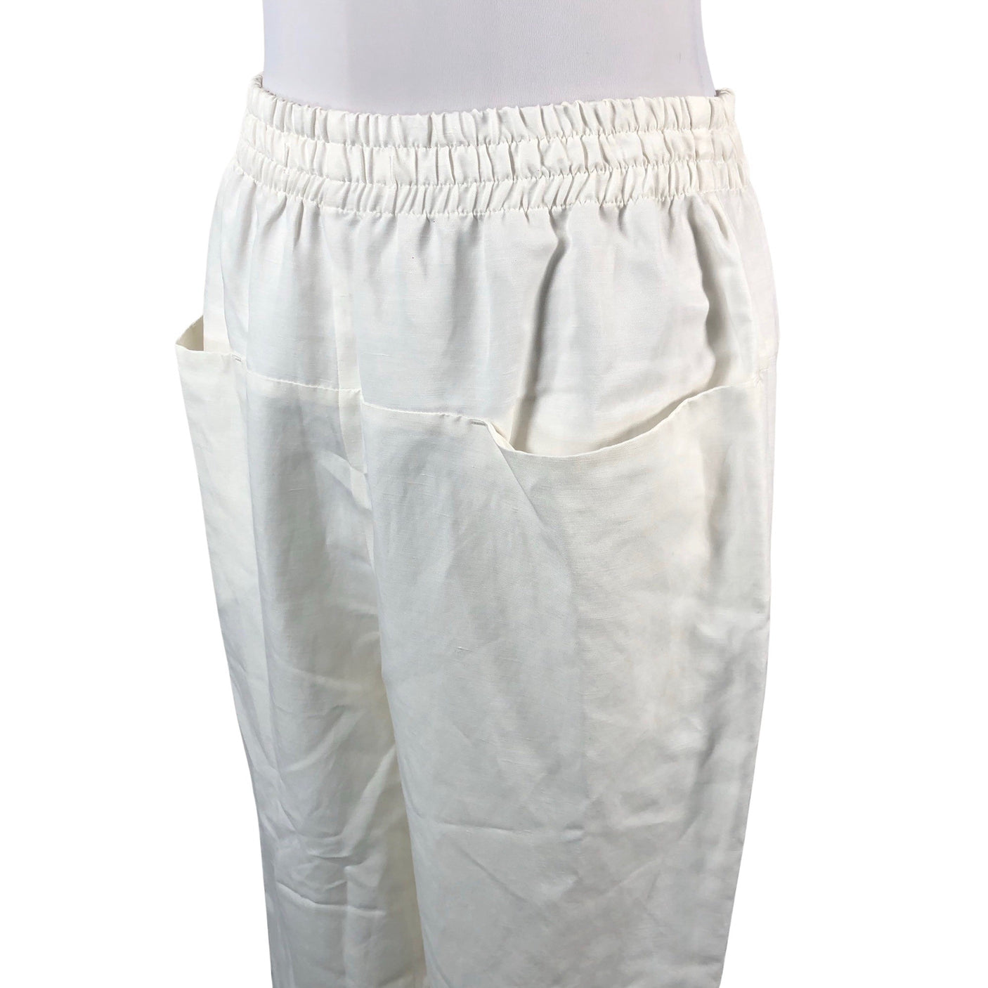Unisex Voglia - Mittevenivad püksid, suurus 38 - Valge (2)
