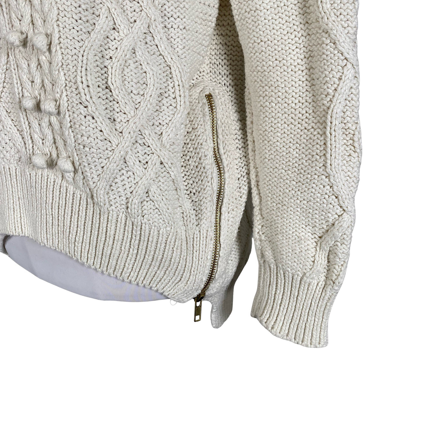 Unisex Lindex - Kampsun, suurus 38 - Looduslik valge (2)