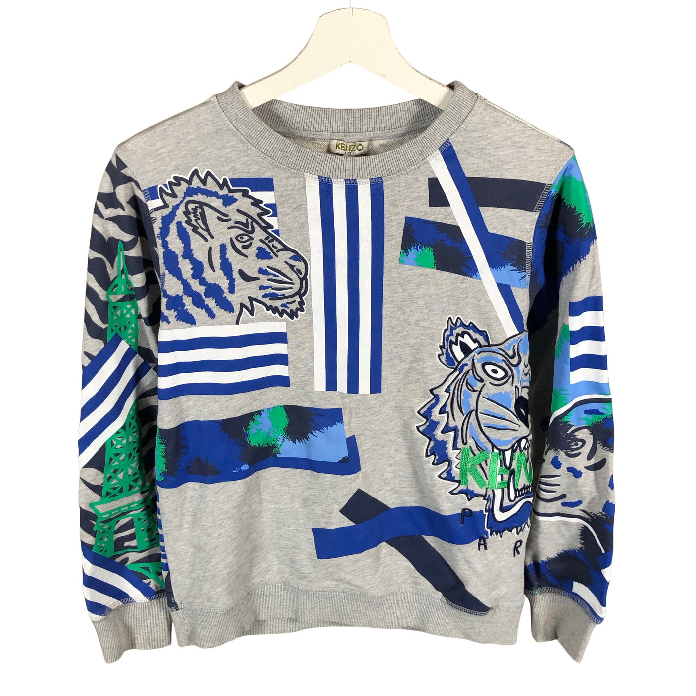 Unisex Kenzo Kids - Dressikangast pluus, suurus 158 - 164 - Hall (1)