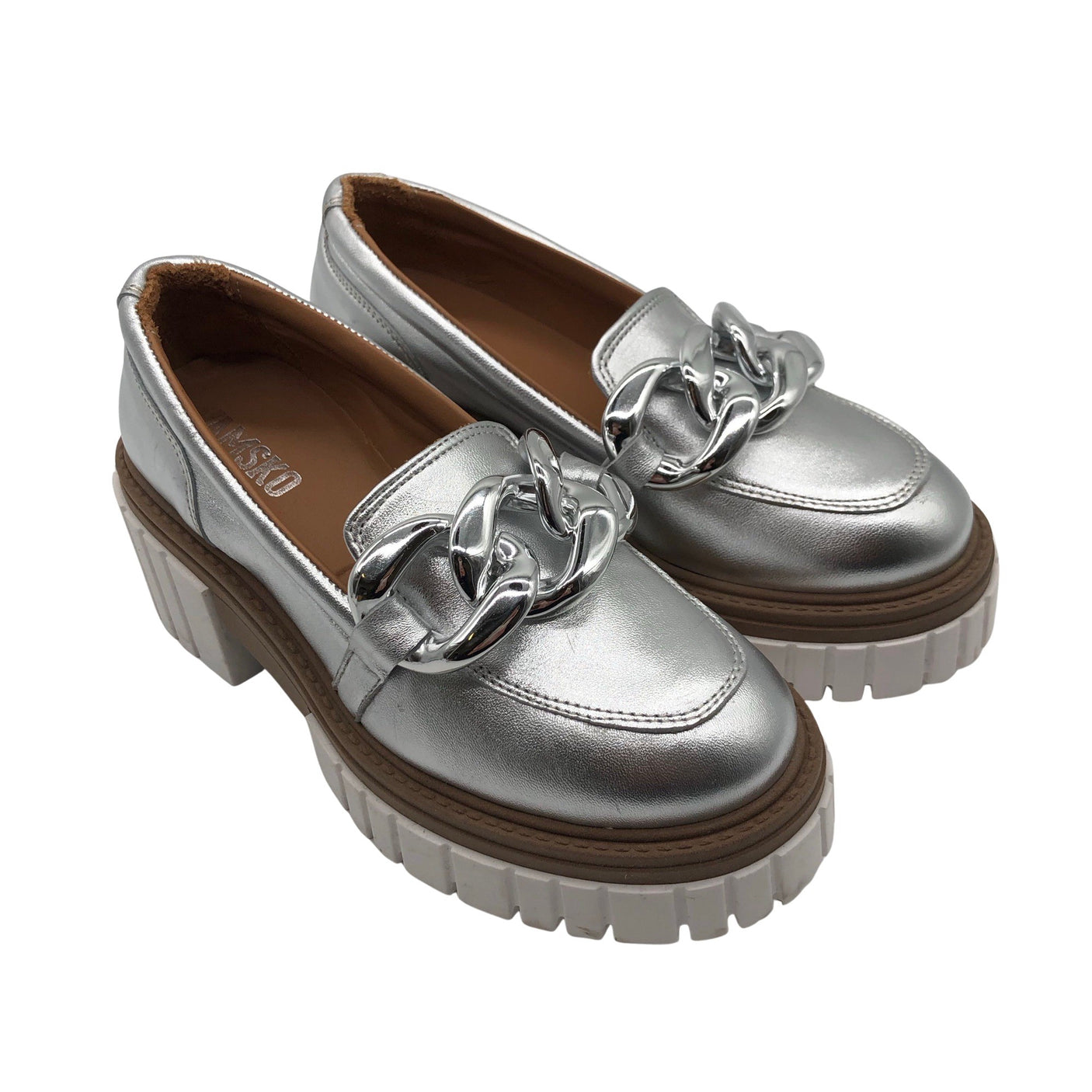 Unisex Vamsko - Mokassiinid, suurus 36 - Hõbe (3)