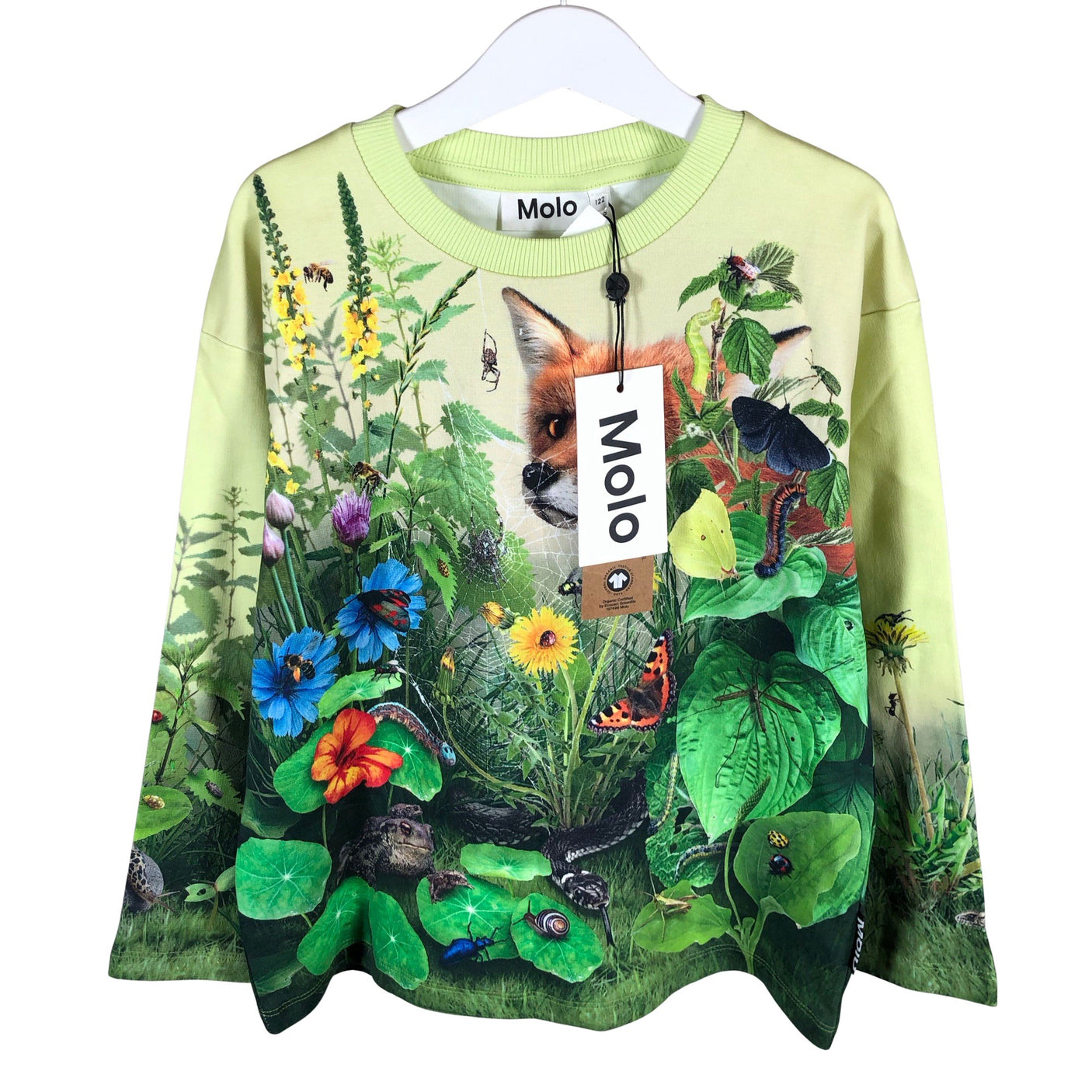 Unisex Molo Kids - Trikotaažist pluus, suurus 116 - 122 - Roheline (1)