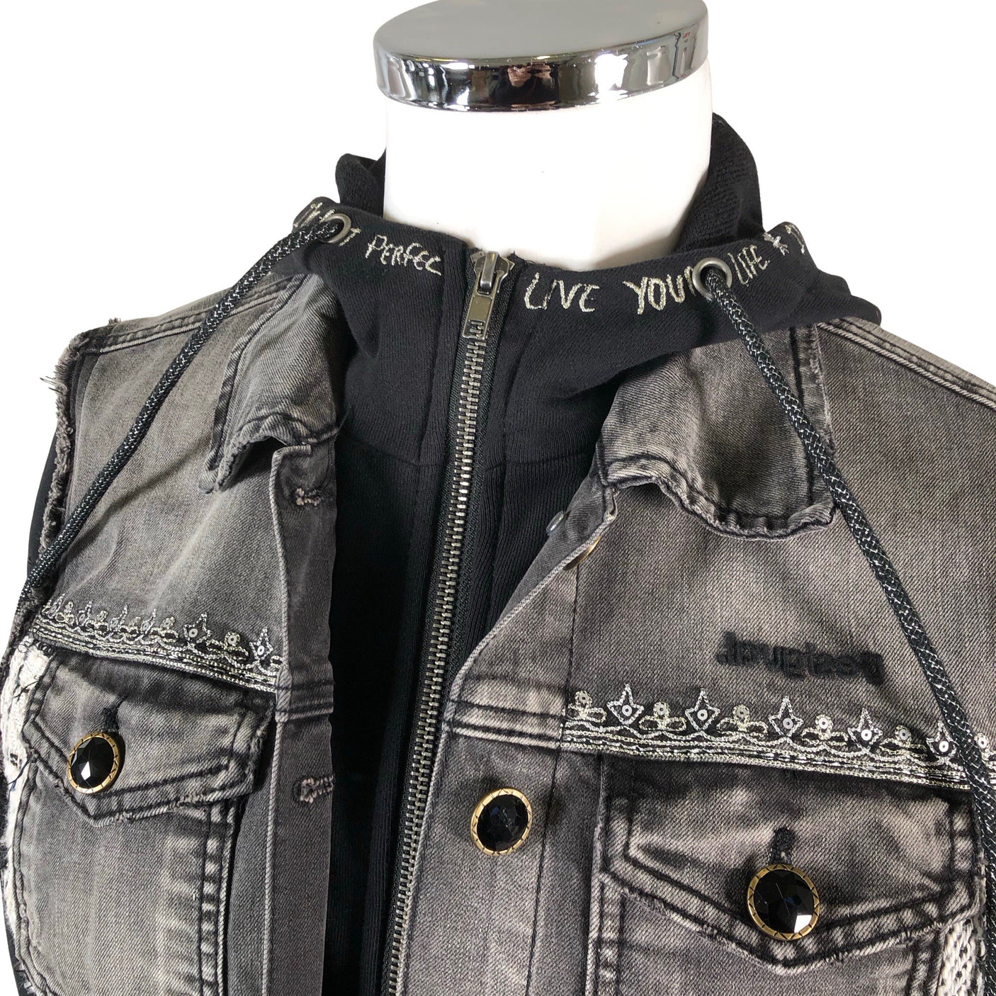 Unisex Desigual - Teksatagi, suurus 44 - Hall (3)