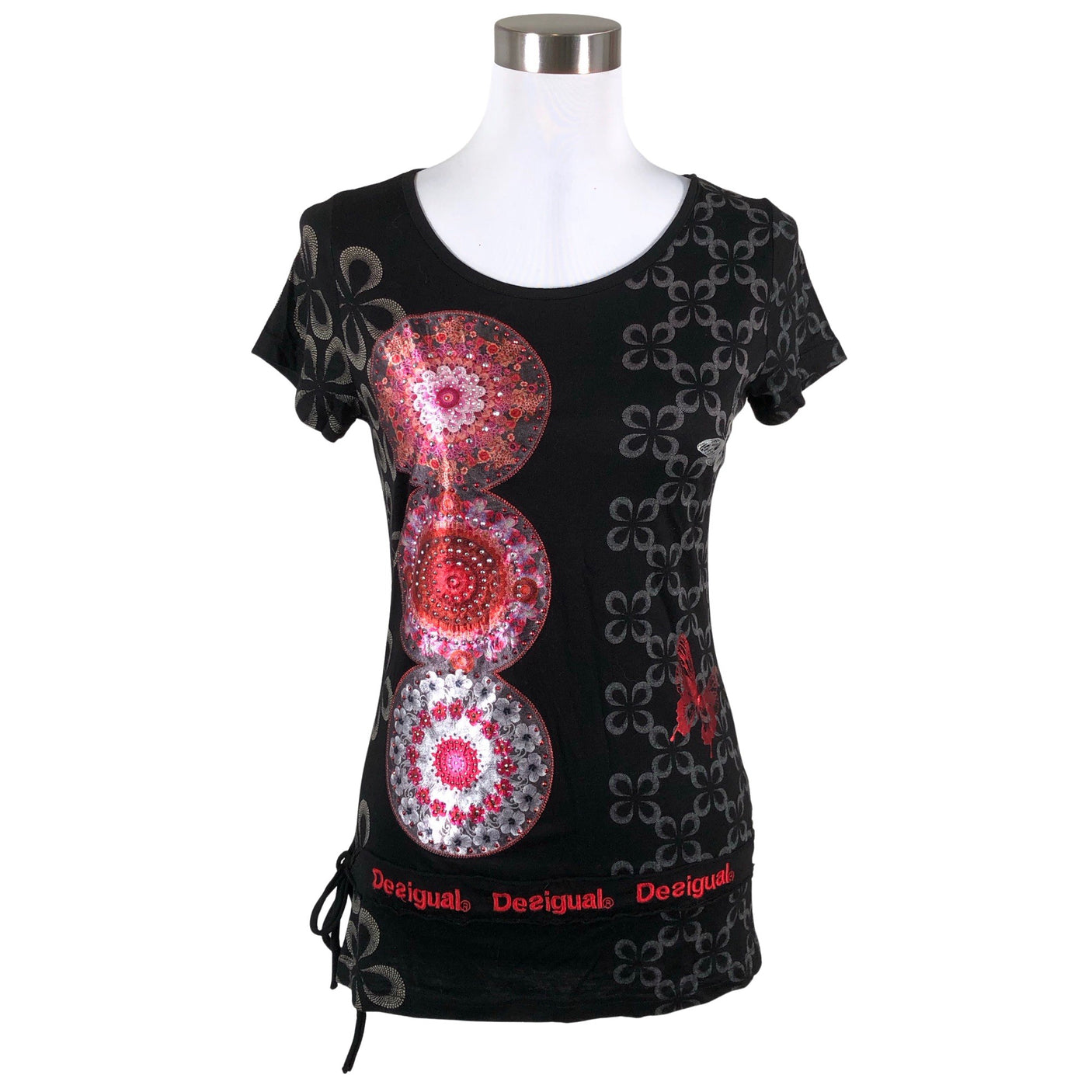 Unisex Desigual - T-särk, suurus 38 - Must (1)