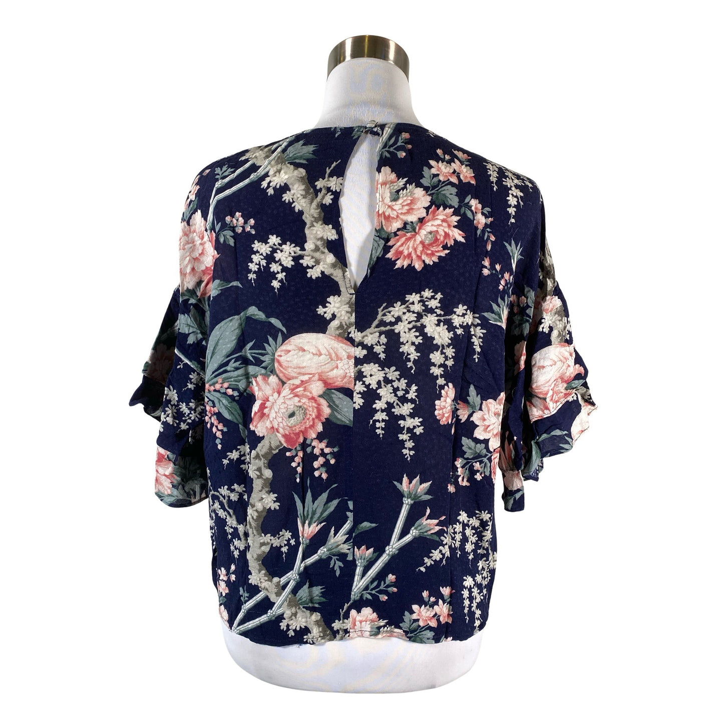 Unisex Warehouse - Lühikeste käistega pluus, suurus 38 - Sinine (2)