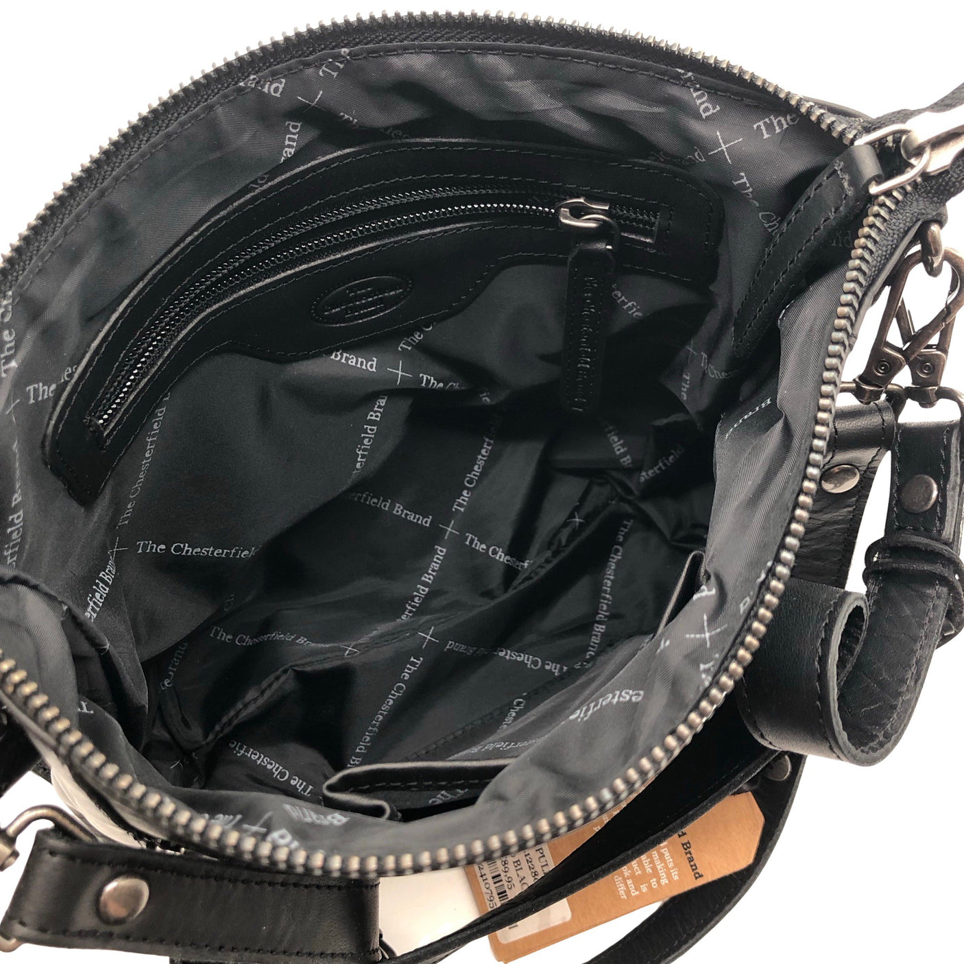 Unisex The Chesterfield Brand - Käekott, suurus Midi - Must (3)