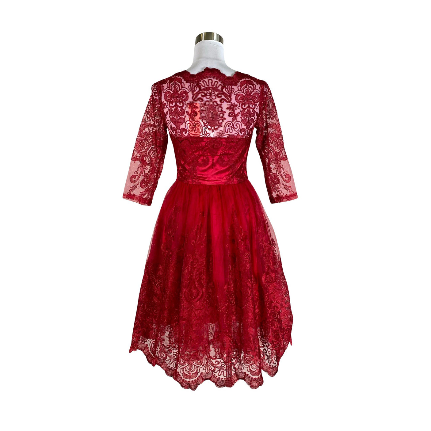 Unisex Chi Chi London - Pidulik kleit, suurus 36 - Punane (2)