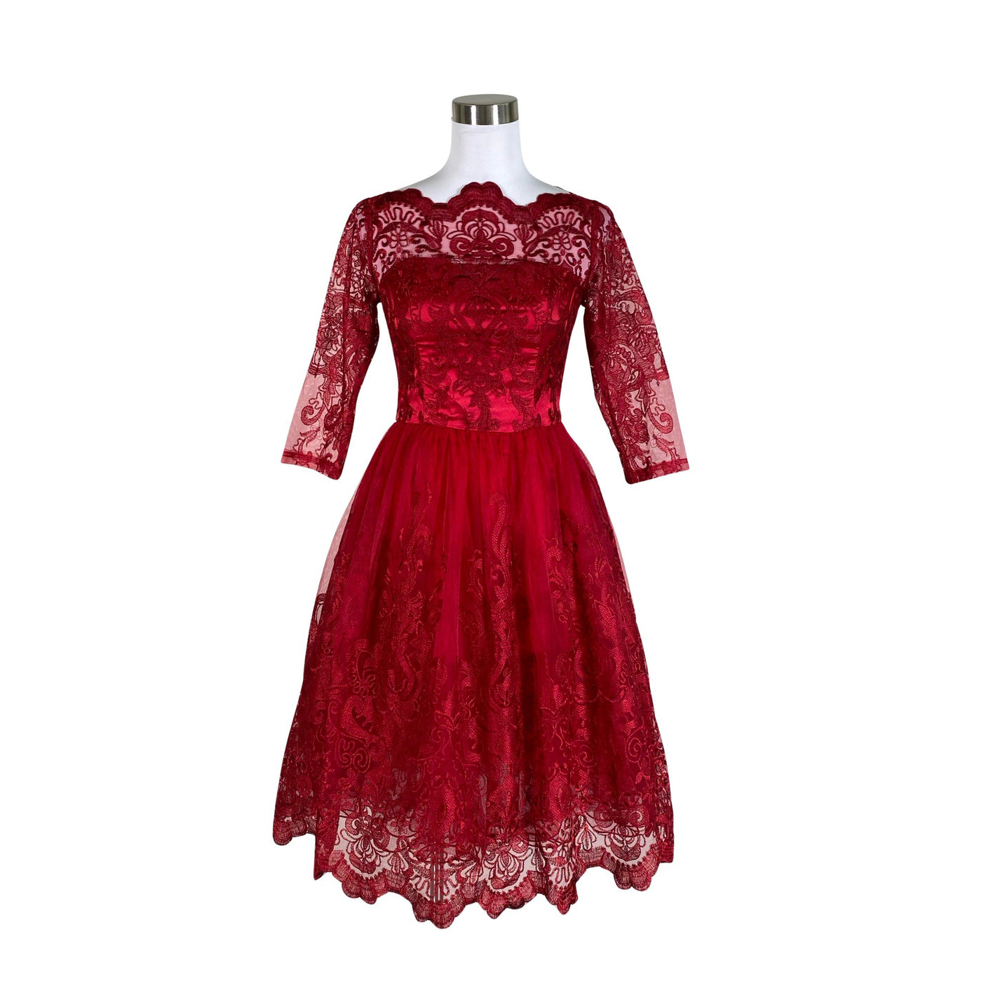 Unisex Chi Chi London - Pidulik kleit, suurus 36 - Punane (1)