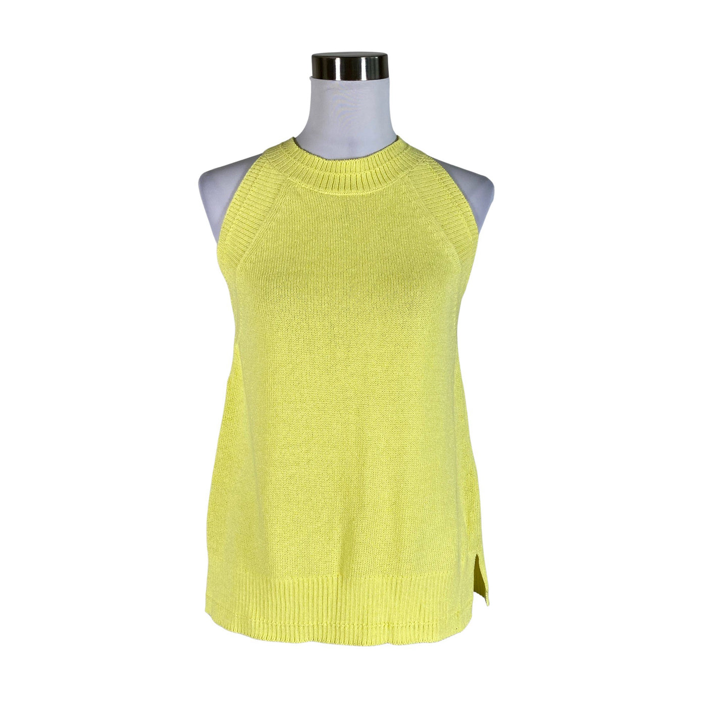 Unisex Massimo Dutti - Kootud vest, suurus 40 - Kollane (1)