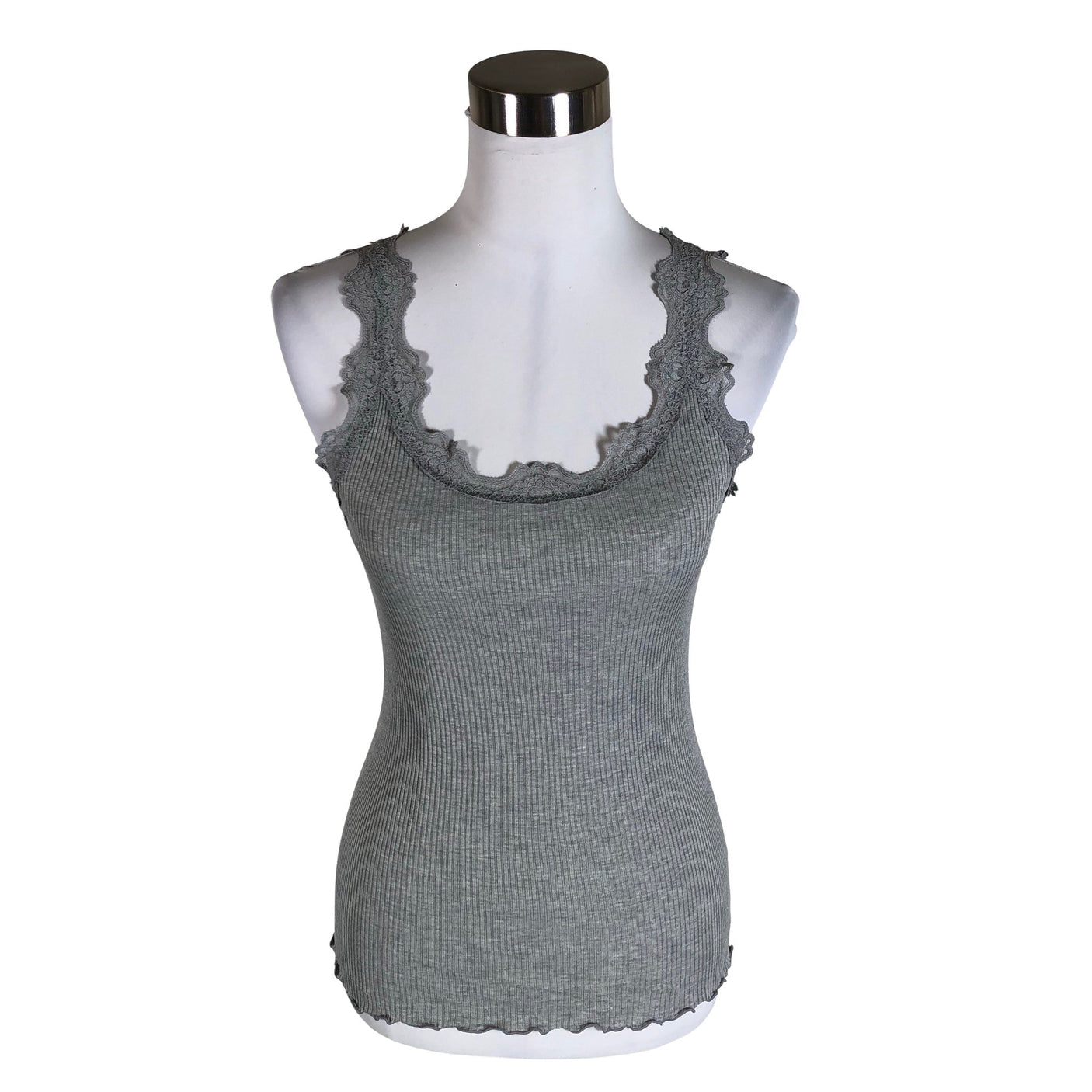 Unisex Rosemunde - Trikotaažist topp, suurus 36 - Hall (1)