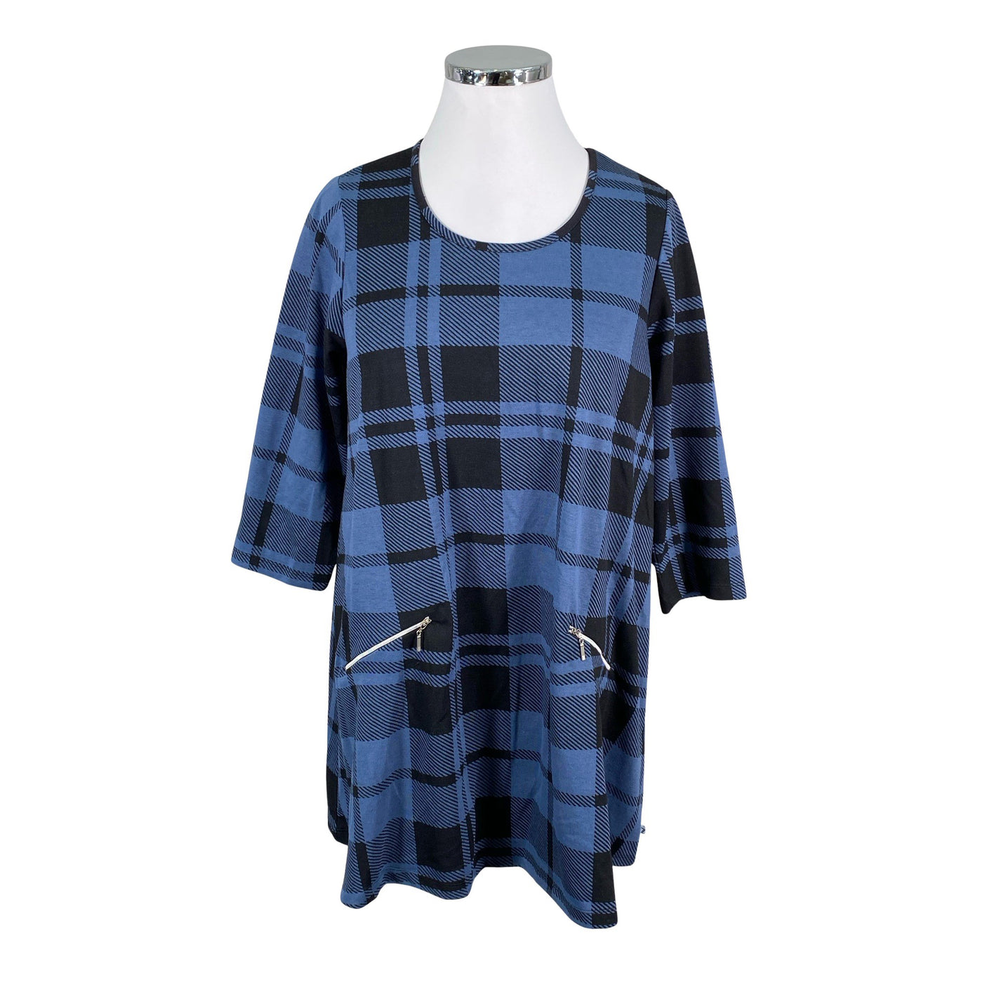 Unisex Zhenzi - Kootud kleit, suurus 46 - Sinine (1)