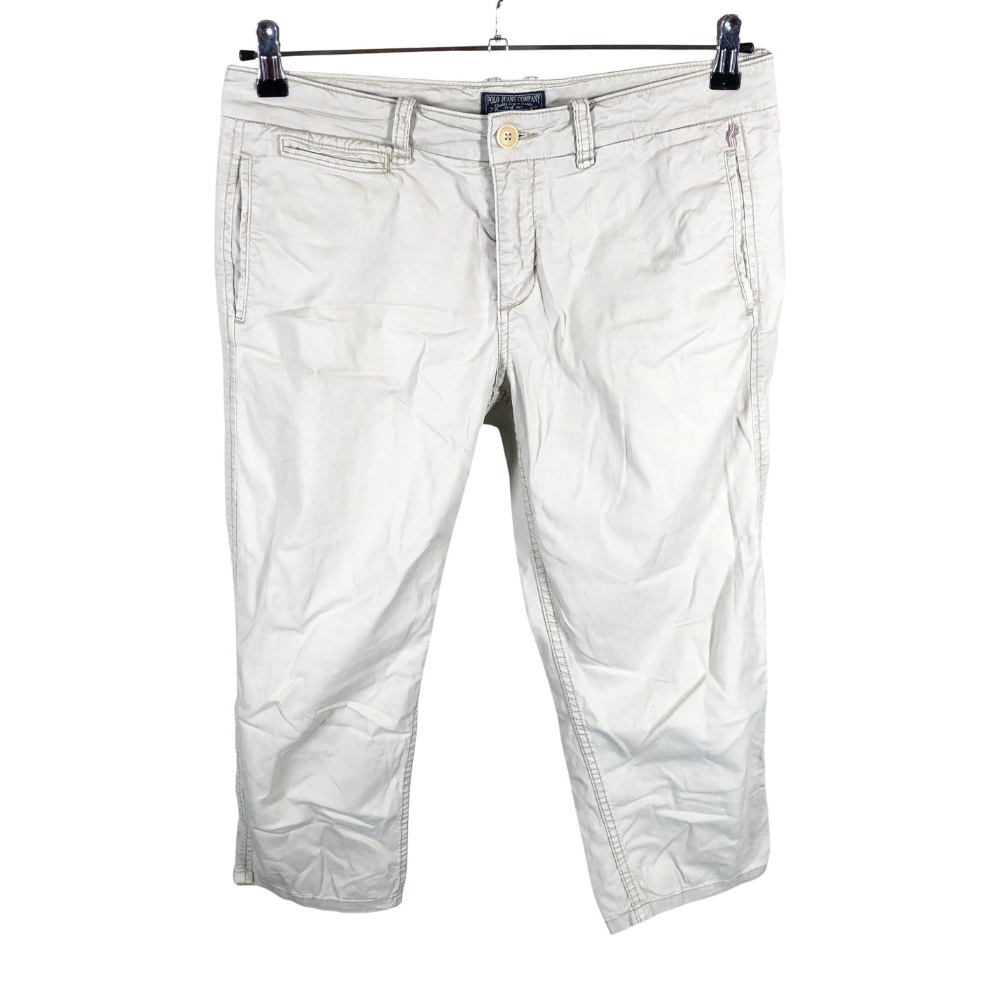 Unisex Polo Jeans Co. - Mittevenivad poolpikad püksid, suurus W30 - Beige (1)