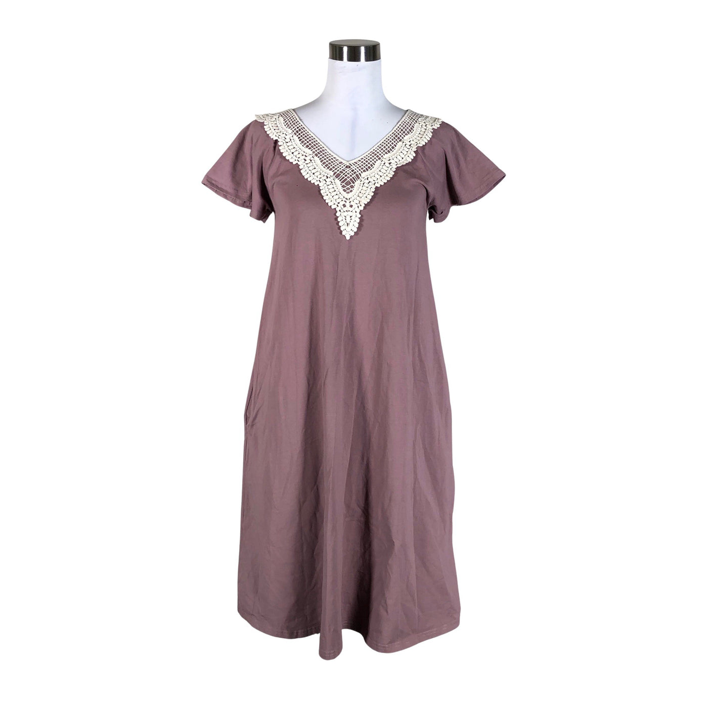 Unisex Lumoan - Trikotaažist kleit, suurus 34 - Lilla (1)