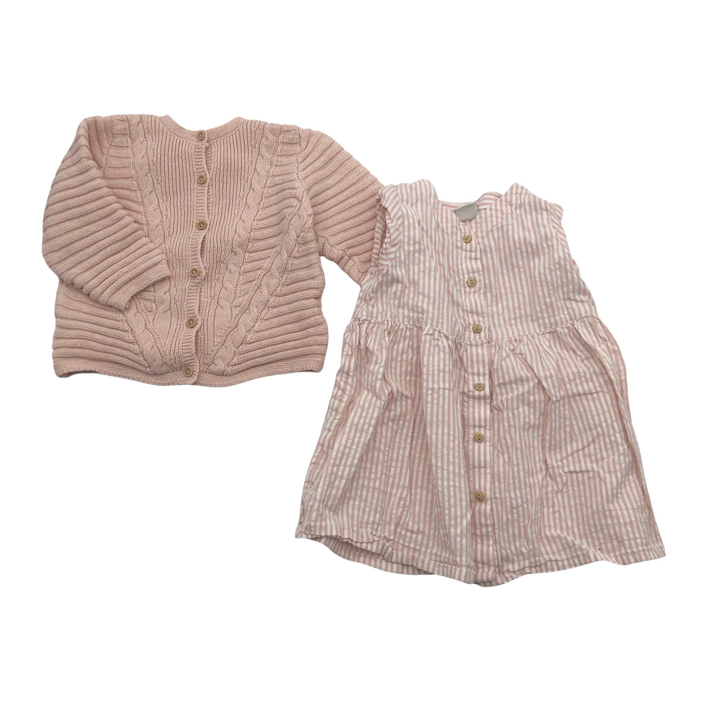 Unisex Lindex - Mitteveniv kleit, suurus 74 - 80 - Heleroosa (1)